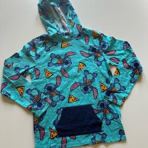 NWOT Stitch long-sleeved shirt with hood  - size XXL kids